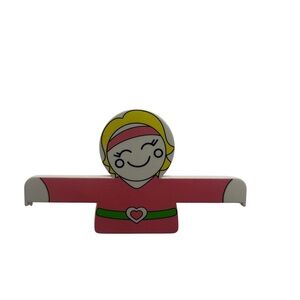 Chip Clip Bag Clip Blonde Woman Pink‎ Outfit Vintage Green Heart Belt